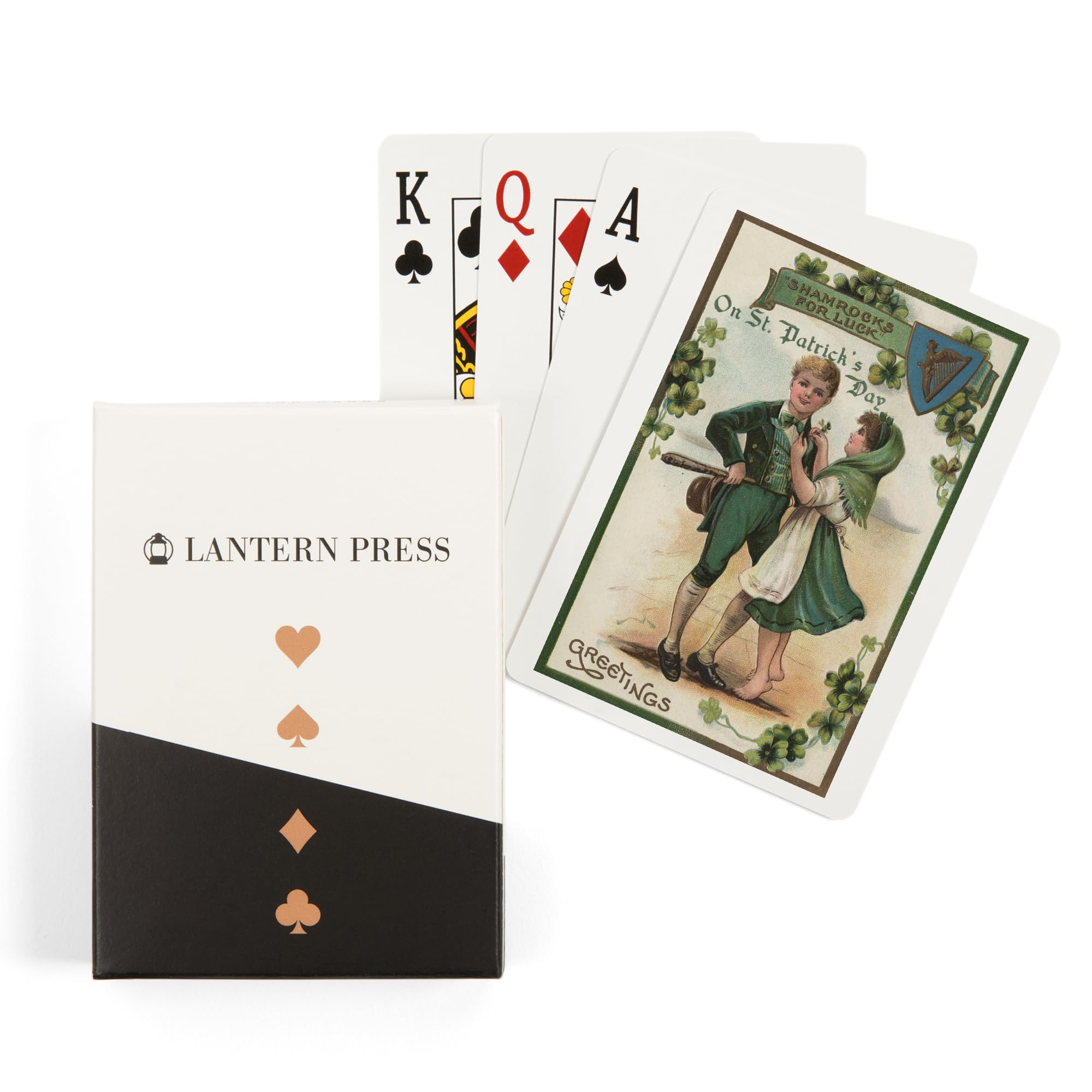 Amazon.com: Lantern Press St. Patrick's Day Greeting, Shamrocks