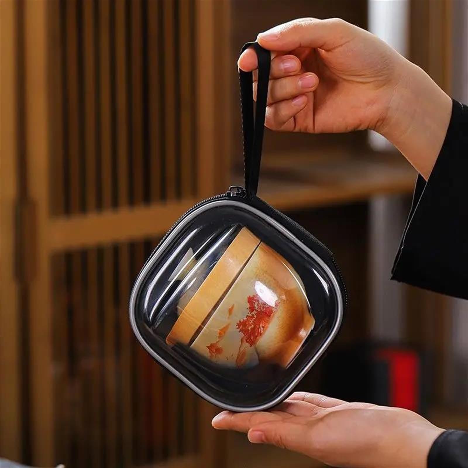 Zestaw do herbaty podróżnej z ekspresowym kubkiem, przenośnym małym bagażem podręcznym, garnkiem Kung Fu do użytku na zewnątrz, porcelanowym zestawem do herbaty, przenośnym zestawem do herbaty