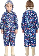 JiAmy Kids Waterproof Suit with Cute Patterns for 1-10 Years