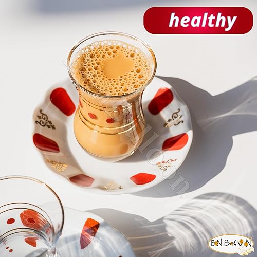 Miniatura 6 de Shana Karak Té Con Té Negro Y Cardamomo Y Clavo Y Canela Natural Egipcio Árabe Oriental Sin Conservantes Sin OGM Kosher Halal (1 Pack  8.82 oz  250