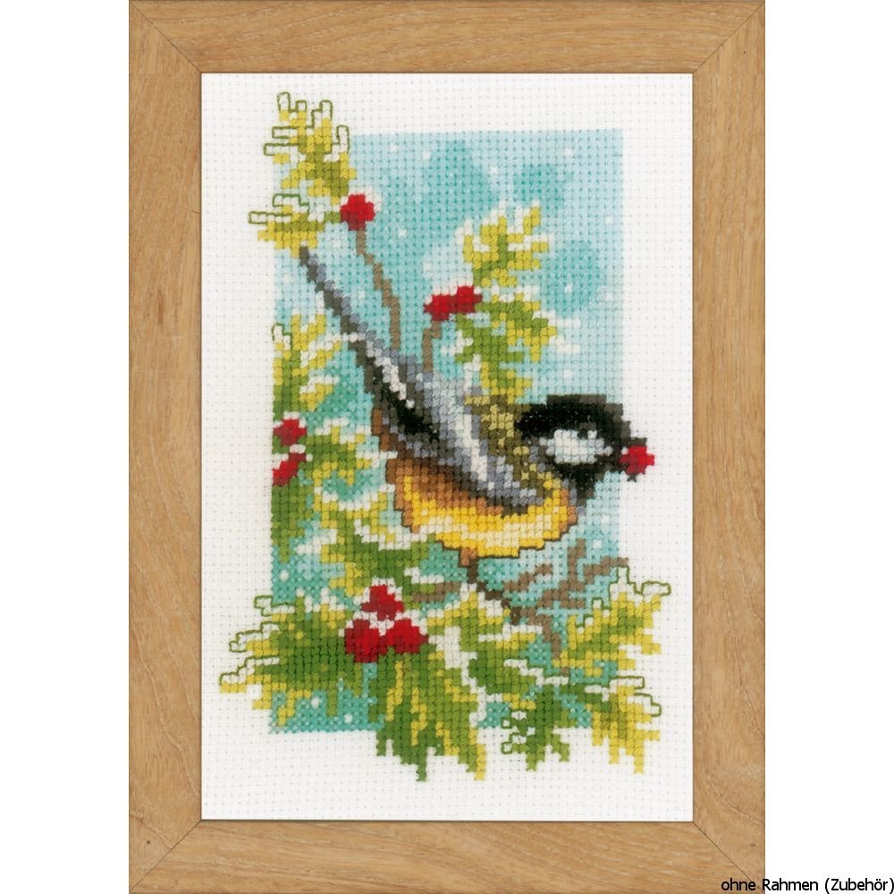 Vervaco Counted Cross Stitch Kit: Miniatures 4 Seasons: Set of 4, 8 x 12cm, N