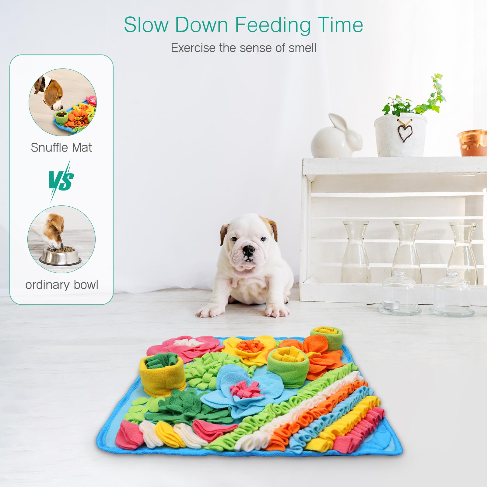 ORIA Snuffle Mat for Dogs Interactive Feeding Game Toy for Dogs Durable & Anti Slip - Image 4