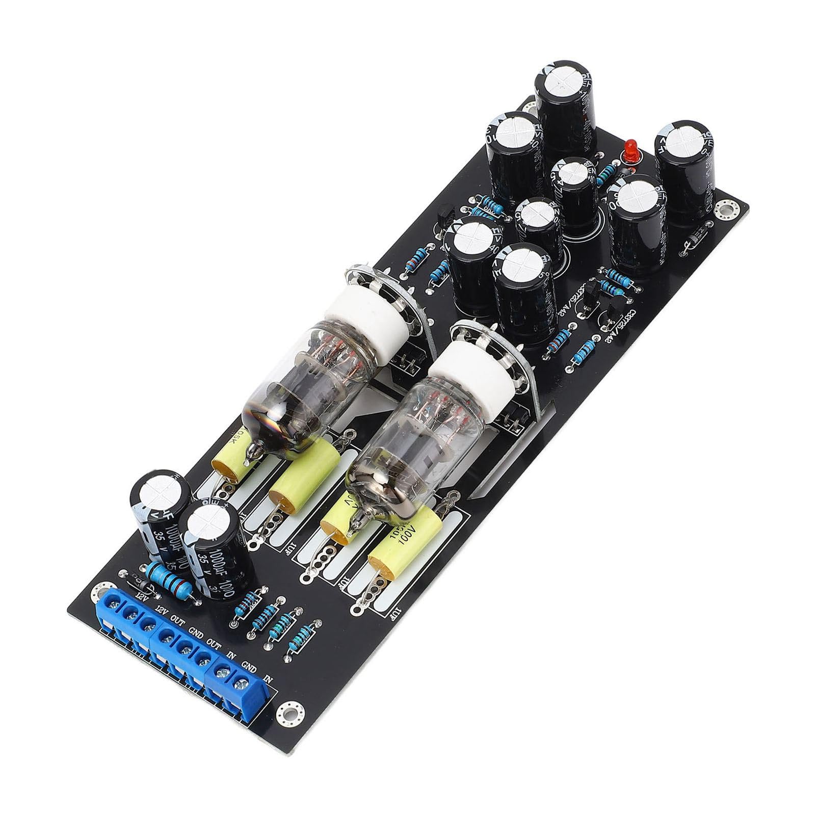 Amazon.co.jp: 6J1 真空管プリアンプモジュール)LED付き)AC 12V HIFI