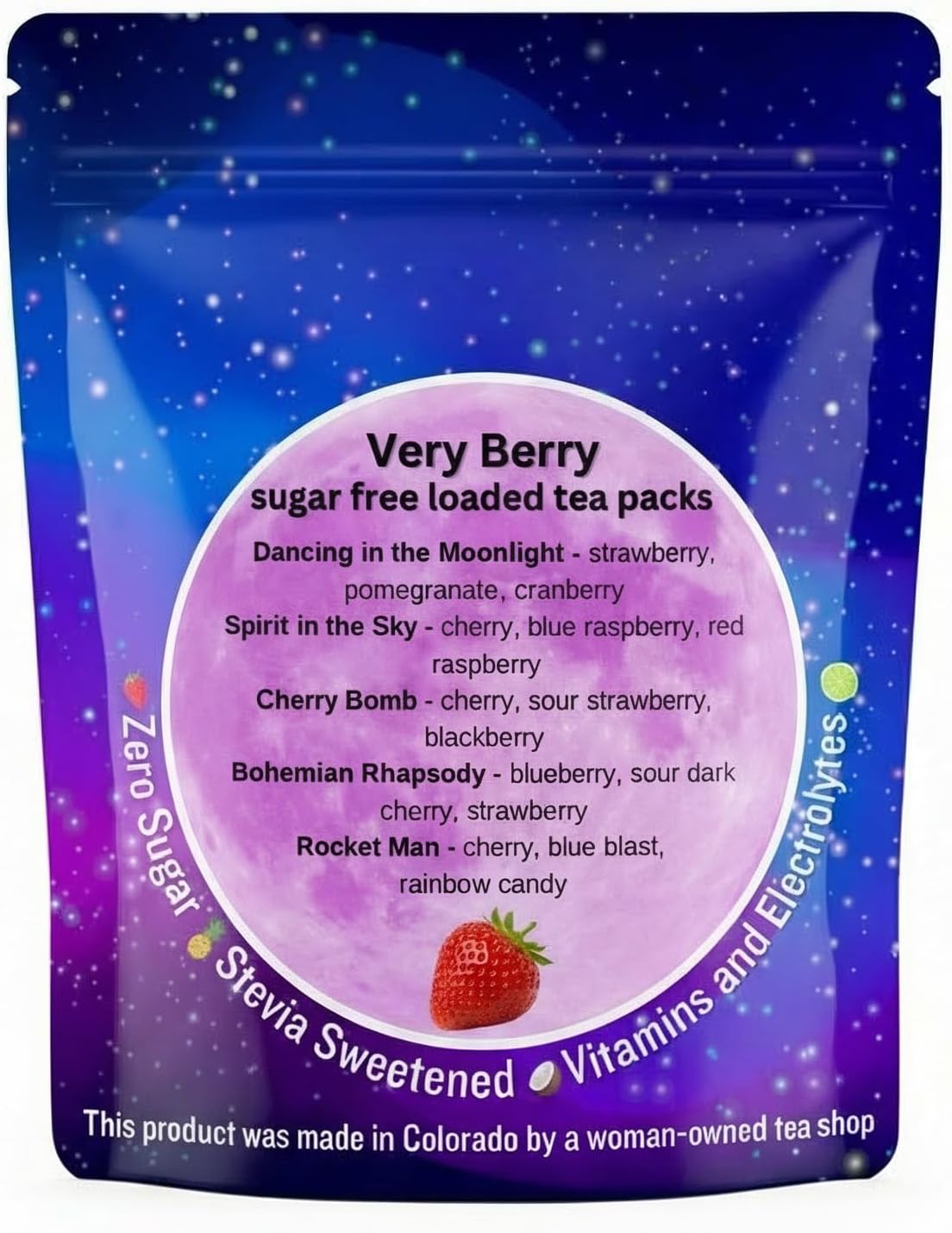 Berry Loaded Tea 5‑Pack | 5 Unique Loaded Teas Featuring Berry Flavors | Includes 3 Caffeine Options
