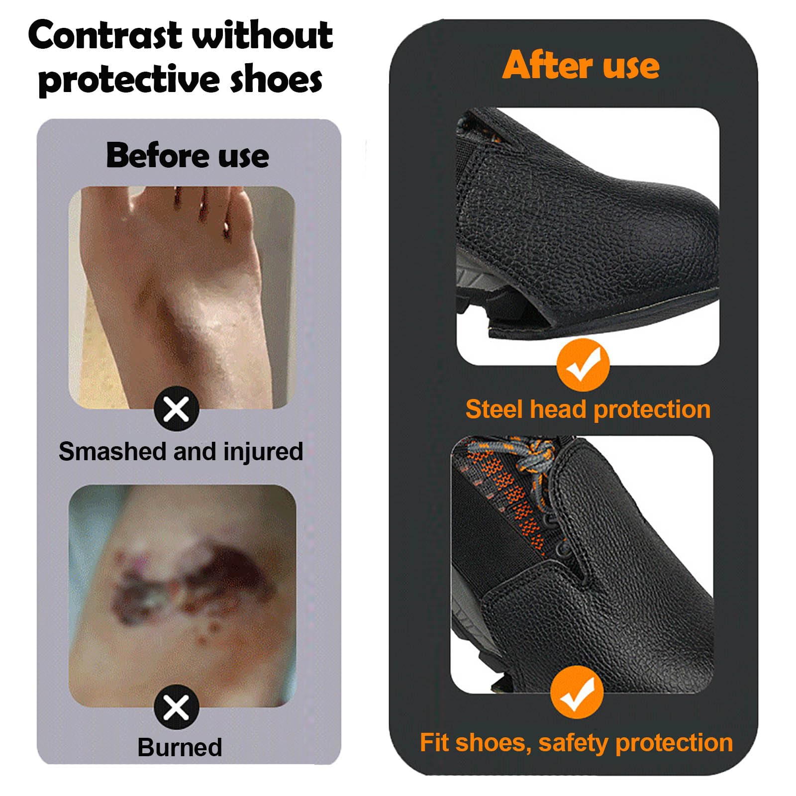 1 Paire Surchaussures De Sécurité, Couvre-Chaussures de Sécurité à Embout Universel, Chaussures De Sécurité pour Lieu De Travail, Couvre-chaussures de Sécurité, pour le Lieu de Travail Industriel