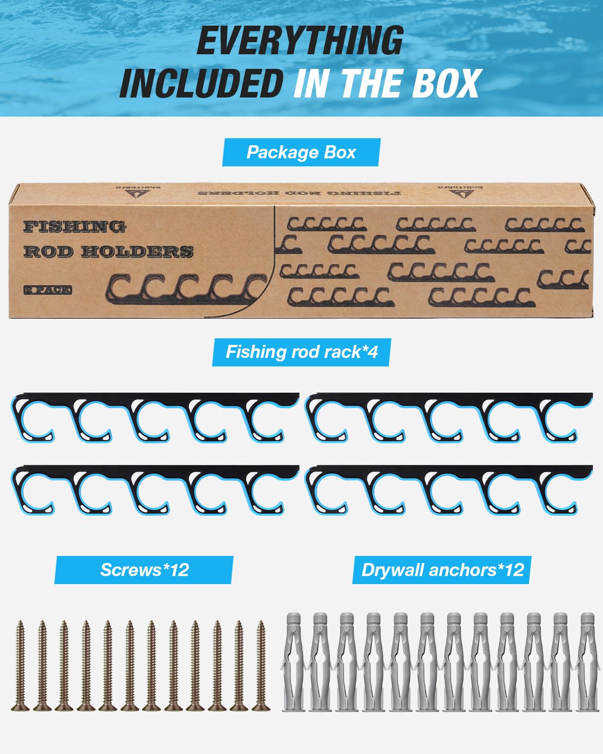 Ghosthorn Fishing Rod Rack - Organize Your Rods -5 Ghosthorn Fishing Rod Rack - Organize Your Rods -5