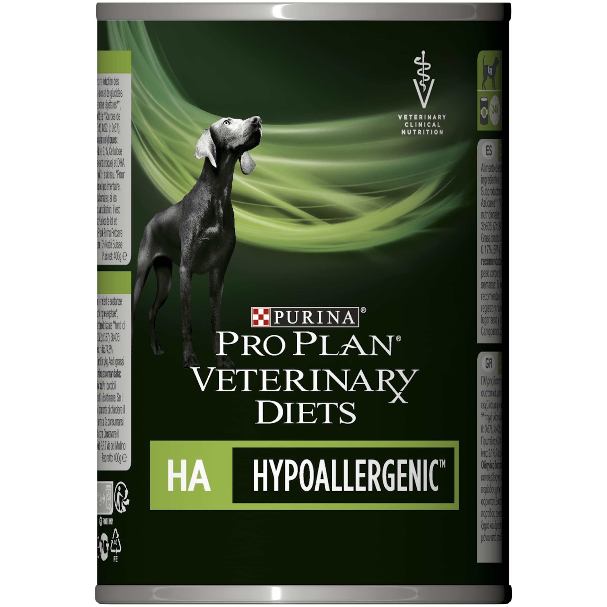Purina Veterinary Hypoallergenic Mousse | 12 x 400 g | Alimento dietetico completo per cani adulti | Con proteine idrolizzate | Per sostenere la barriera cutanea