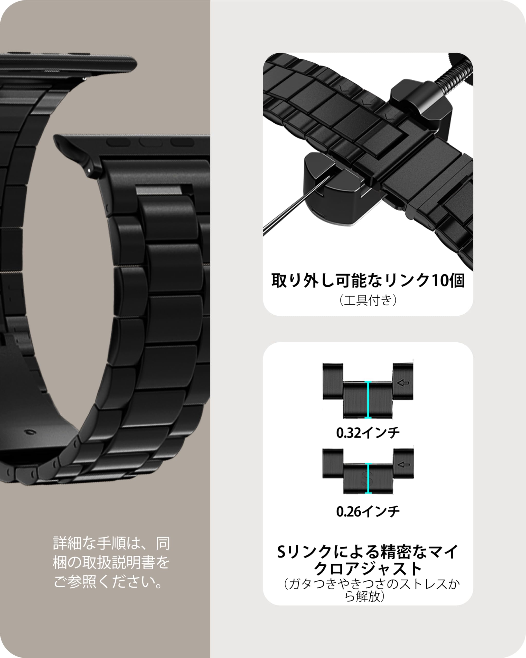 Amazon.co.jp: for Apple Watch バンド45mm 44mm 42mm 保護ケース付き