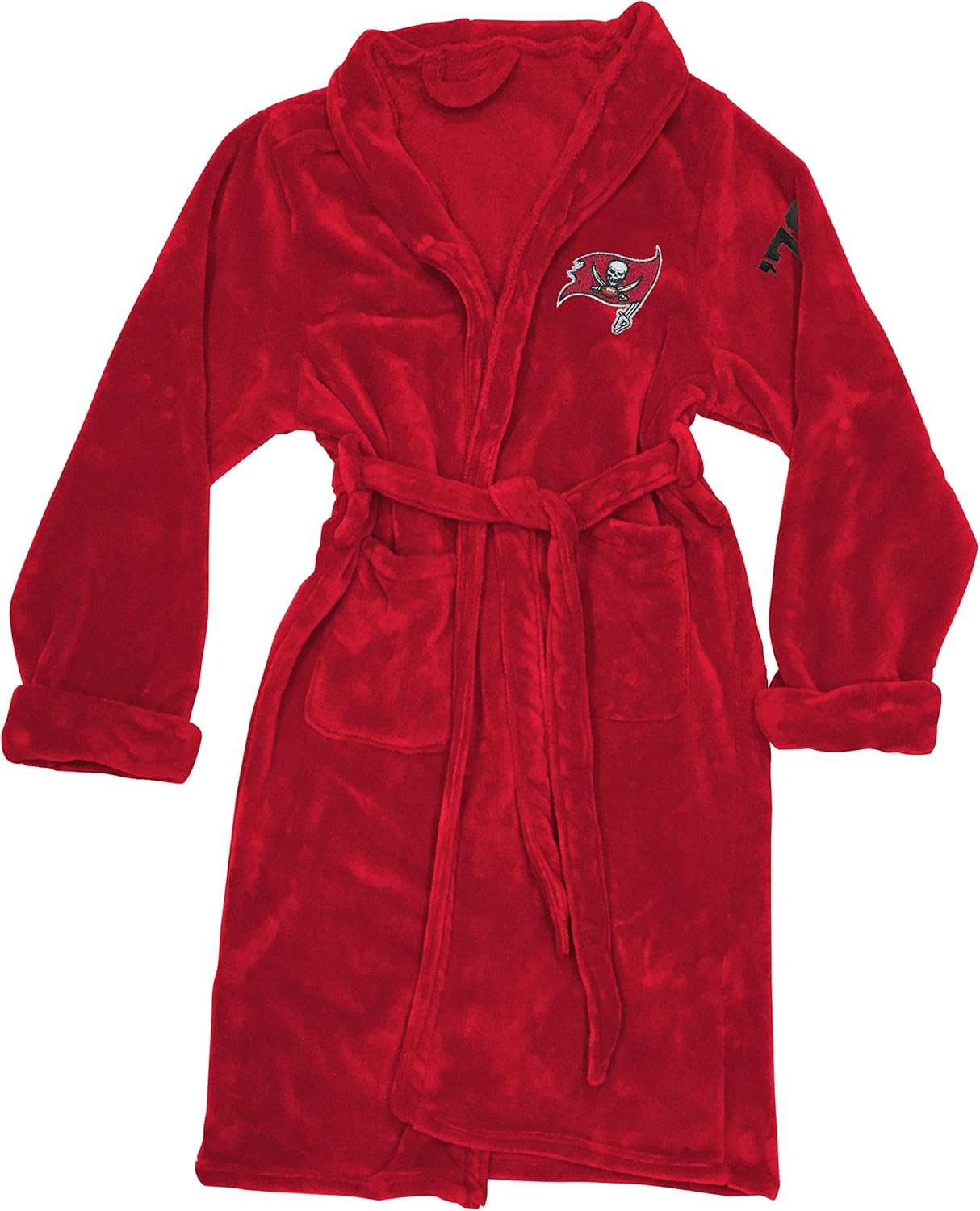 Northwest The Company Official NFL Tampa Bay Buccaneers Bucs Men's L/XL Silk Touch Bath Robe with Number, 26" x 47"