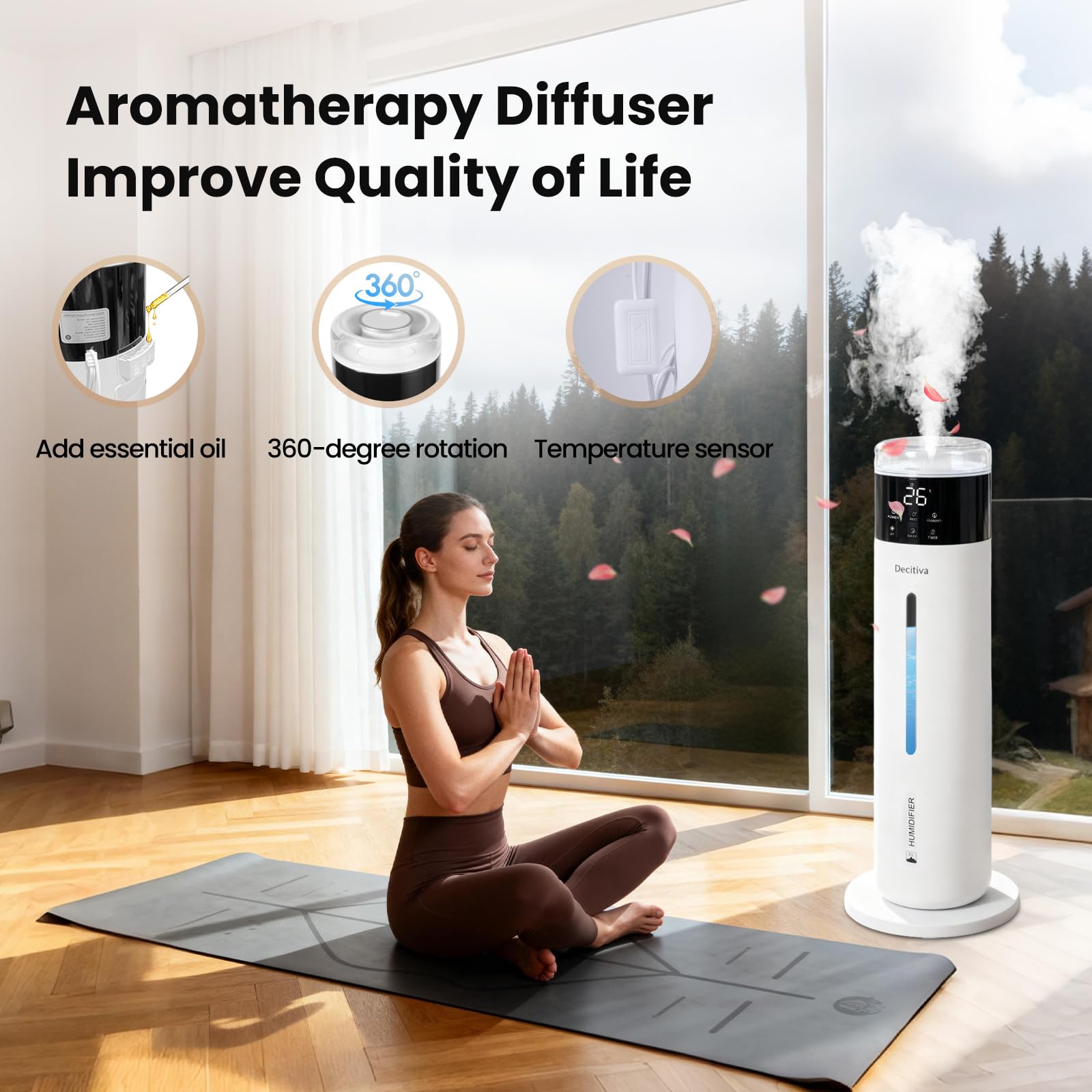 Amazon.com: Large Humidifier for Bedroom, 8L/2.1Gal Ultrasonic