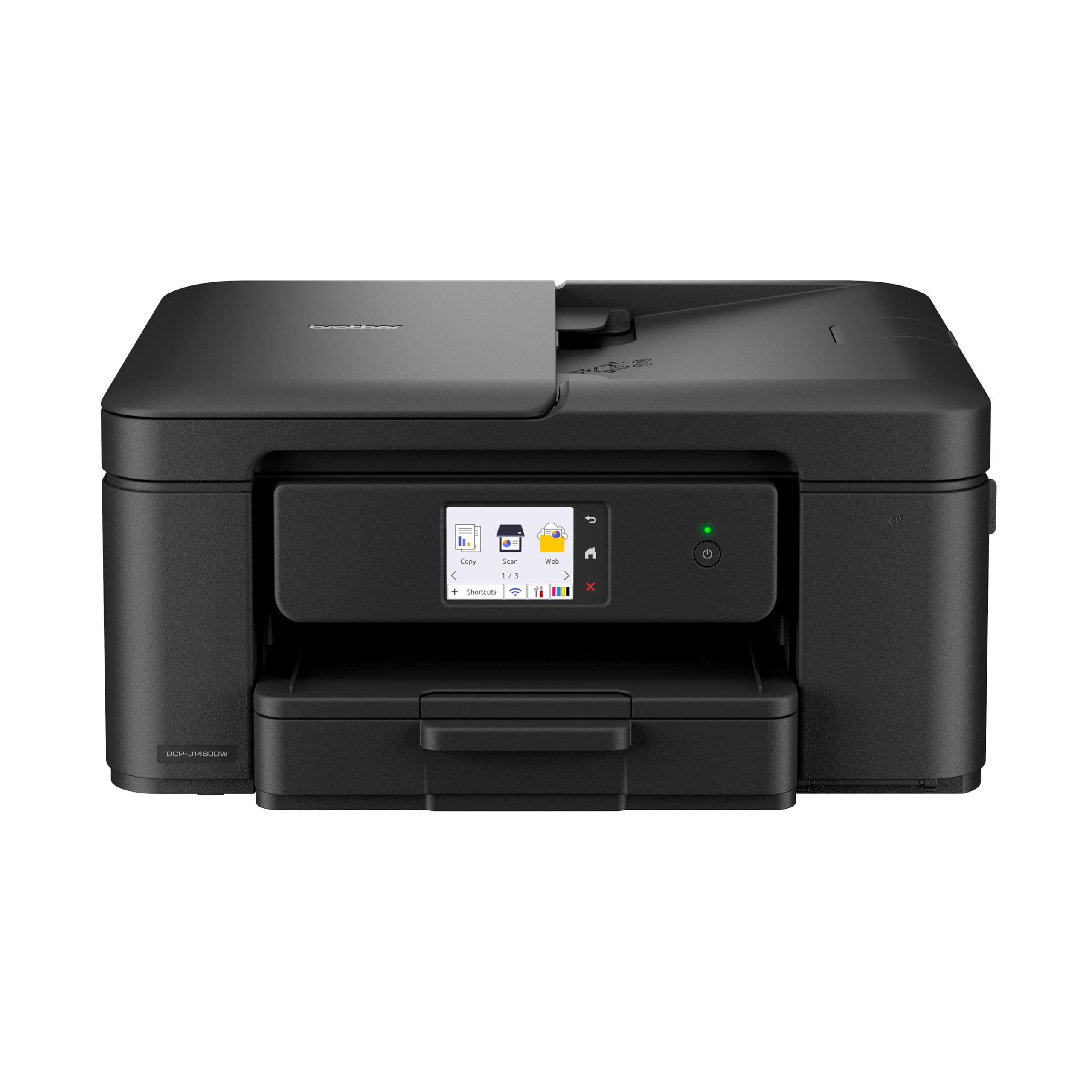 Brother DCP-J1460DW Wireless, A4 Inkjet Printer|all-in-one (Print/Copy/Scan)|Wi-Fi/USB 2.0|A4|2-Sided Print|Photos|Inks Included|UK Plug