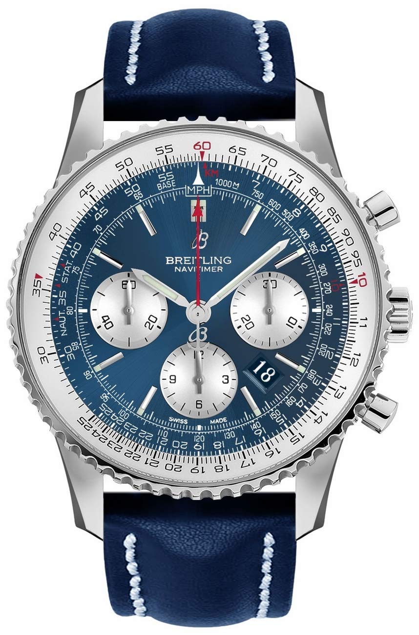 Breitling Navitimer 1 Chronograph Automatic Chronometer Aurora Blue Dial Men's Watch AB0127211C1X1