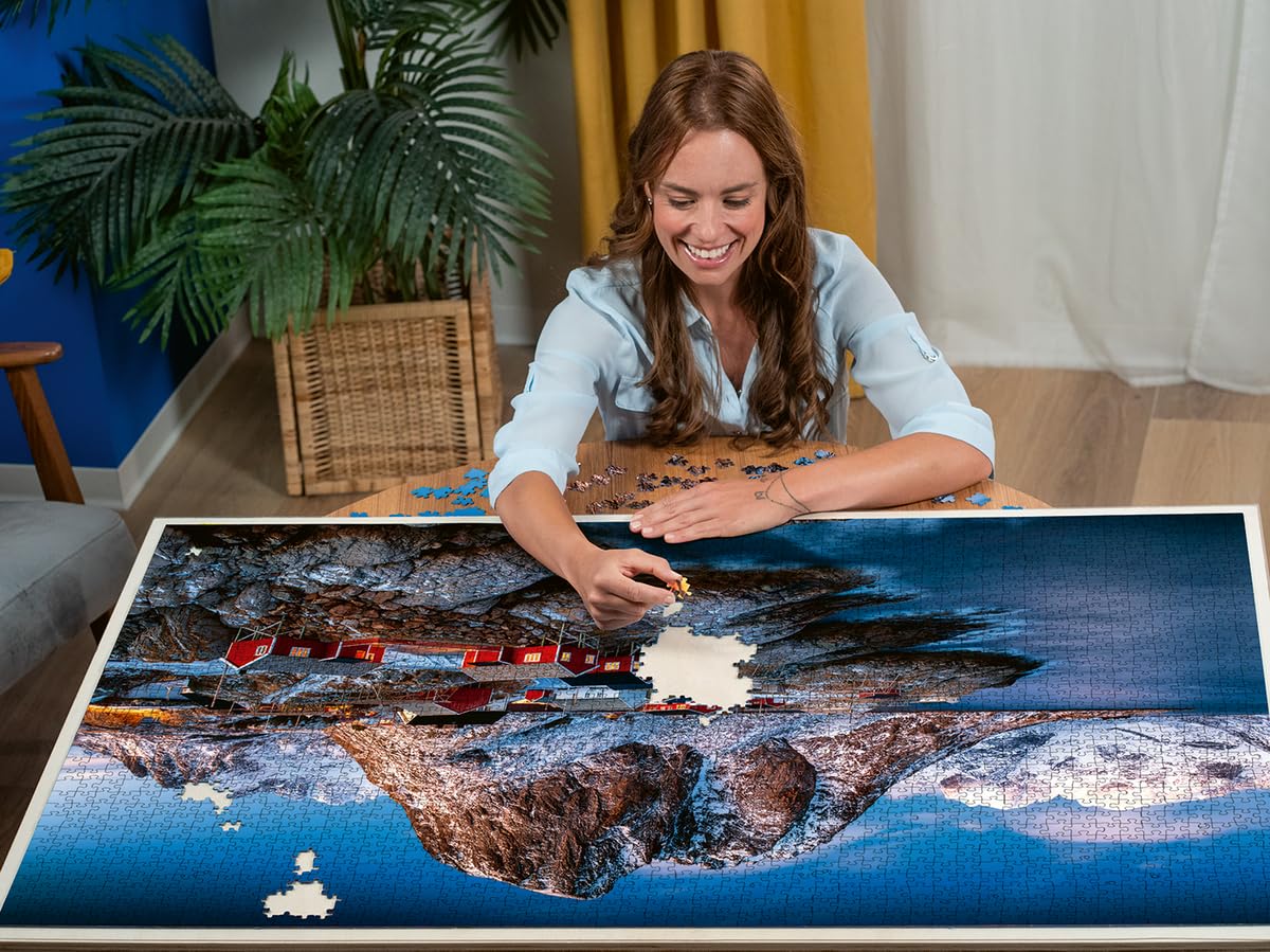Ravensburger - Puzzle Adulte - Puzzle 3000 pièces - Hamnoy, Iles Lofoten - Adultes et Enfants à partir de 14 Ans - Puzzle de qualité supérieure fabriqué en Europe - Norvège - Évasion - 17081