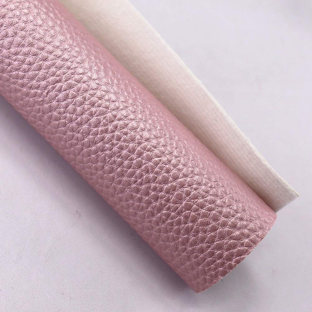 Gsjnhy Black/White/Red Faux Leather Fabric 30X134cm Litchi Stria Pu Faux Artificial Soft Synthetic Leather Fabric Roll For Handbags Bow Diy (Color : C114)