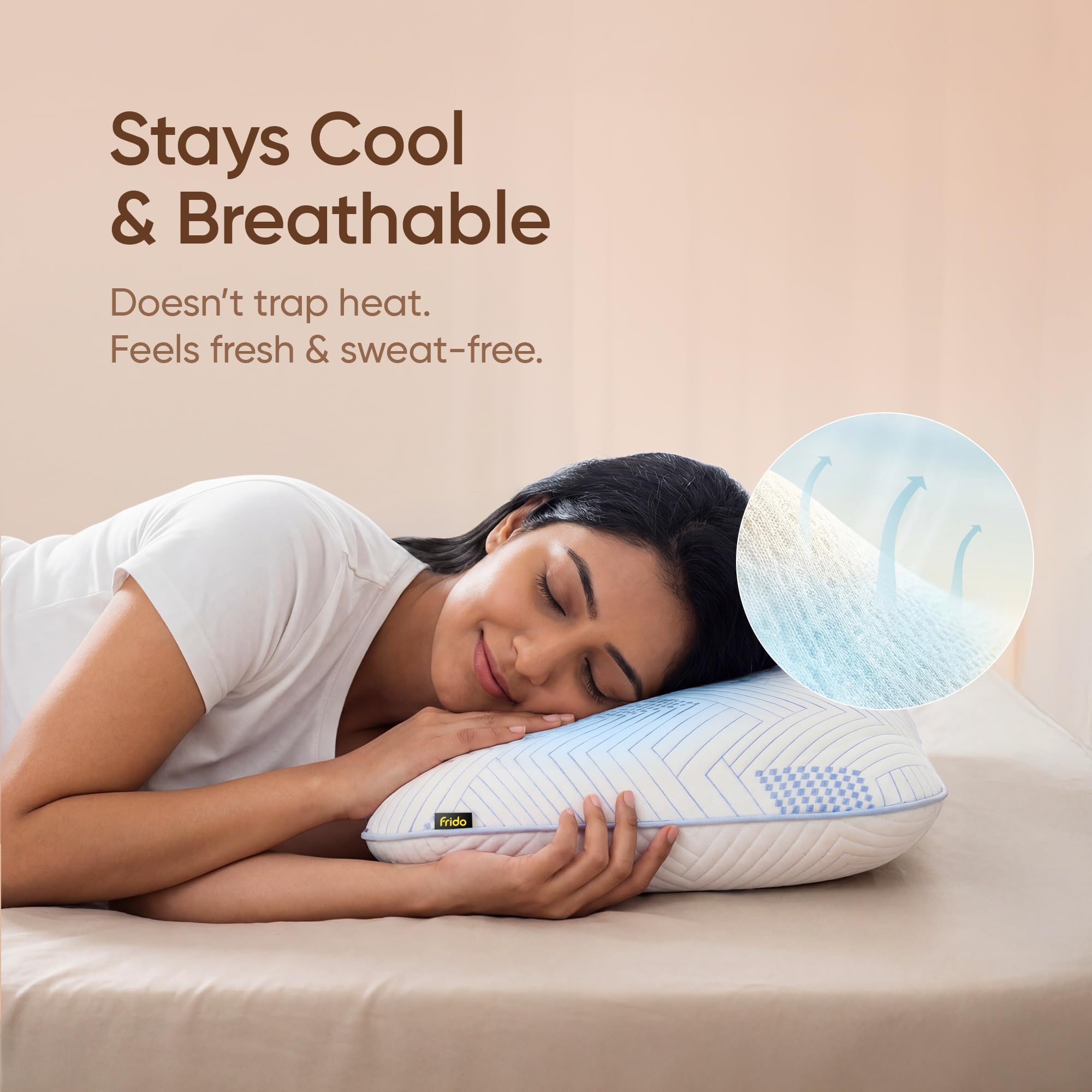 Cool Latex Pillow for Neck Pain & Sleep -6 Cool Latex Pillow for Neck Pain & Sleep -6