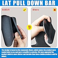 Vista 6 de LAT Pull Down Bar for Cable Machine, LAT Pulldown Attachments T-bar V-bar Cable Attachment for Gym, Back Tricep Strength Training Handle