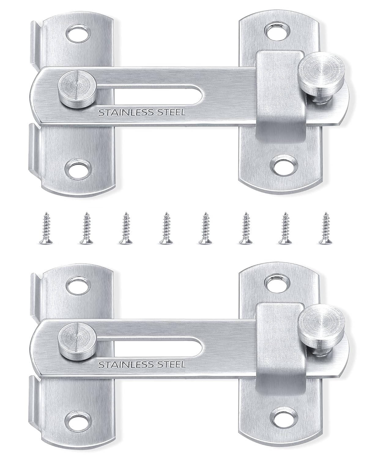Upvas® Stainless Steel Door Lock Hardware, Bar Flip Latch Safety Door Bolt Lock, Sliding Door Barn Latch Lock Suitable for Garden, Bathroom, Outdoor, Garage, Window, Coop (Pack-1) (B0CJV9XDSY) Amazon Price History, Amazon Price Tracker