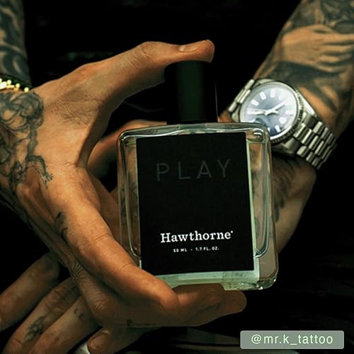 Miniatura 4 de Hawthorne Colonia de juego cálida y aromática. Ganador de la mejor fragancia nueva 2022 de GQ. Un aroma amaderado moderno para hombre. Notas de