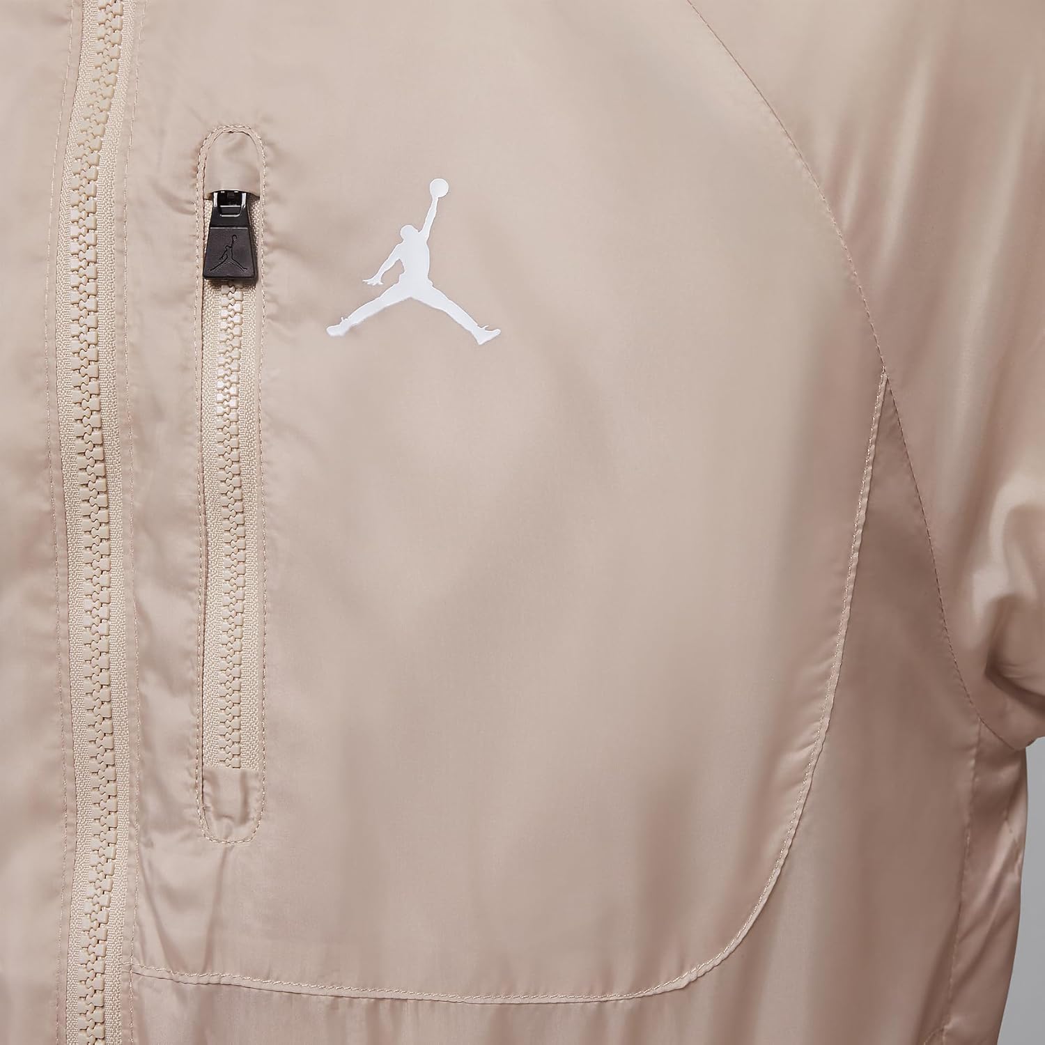 Nike Jordan Big Kids' Lightweight Fleece-Lined Jacket (95D190-XAE, Legend Light Brown) Size Large