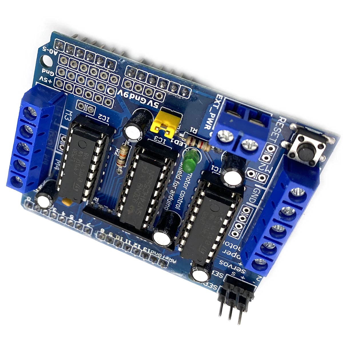 Youmile 2x L293D Motor-Driver Shield Für Arduino – Schrittmotor & DC-Motor, Mit DC-Buchsenkabel, Kompatibel Mit Duemilanove & Mega