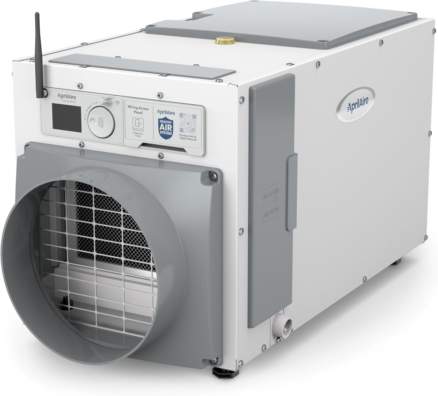 AprilAire E080W Wi-Fi Dehumidifier – 80 PPD for Crawl Spaces, Basements, Whole Houses up to 4,400 Sq. Ft., Part of the AprilAire Healthy Air System
