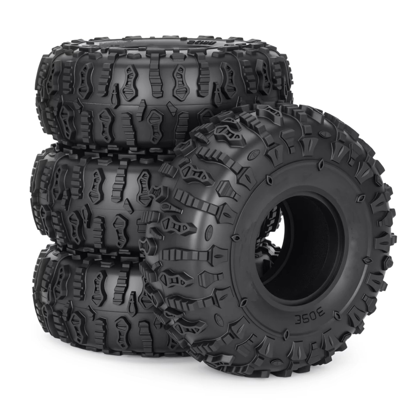 Neumáticos sobre Orugas 123Mm para Axial para SCX10 90046 1/10 RC