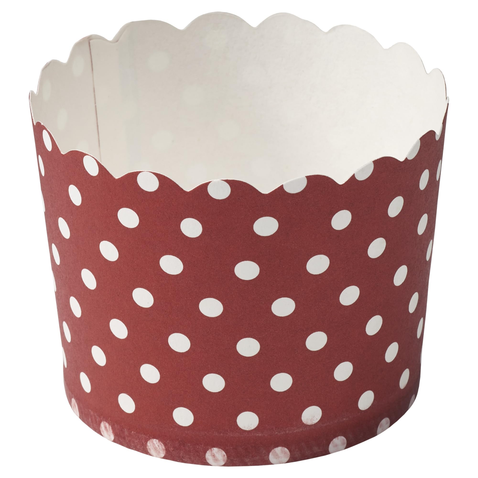 Lot De 50 Caissettes Papier à Muffins Pois Blancs - Moules Jetables Résistants à La Chaleur 220°C, Design Vintage - 5