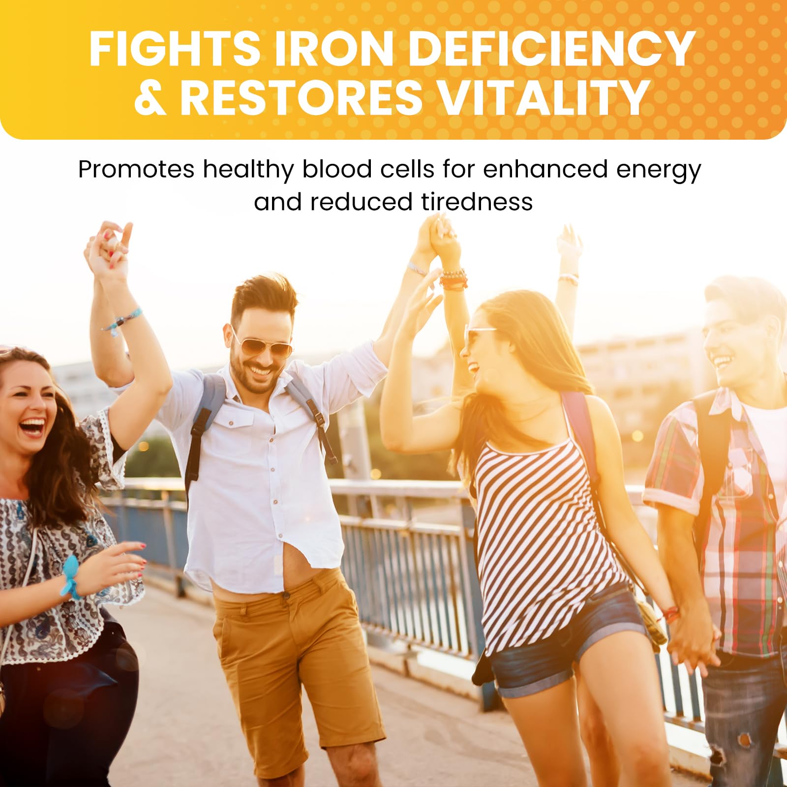 Liquid Iron Supplement for Women, Men & Kids, Liquid Iron Drops with Folate, Vitamin C, B6, B12 for Anemia, Red Blood Cell, Energy Support, Pineapple Flavor, 2 Fl Oz — Amazon image 7