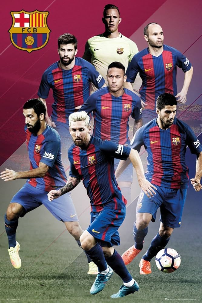F.C. Barcelona 選手ポスター A4 版　6枚セット F.C. Barcelona 選手ポスター A4 版 6枚セット