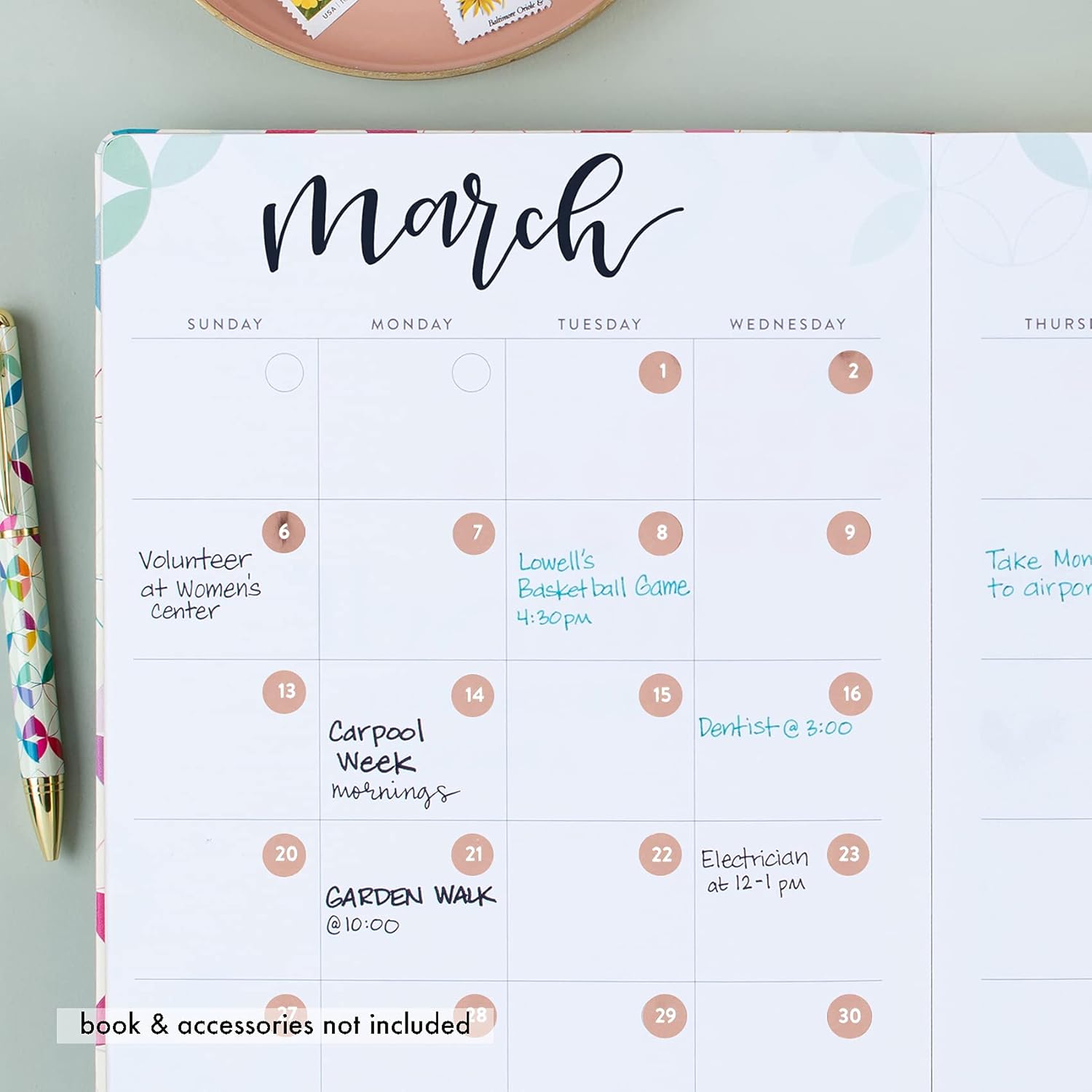Erin Condren Designer Sticker Sheets - Mixed Metallic Date Dots Stickers Includes 12 Sticker Sheets, 432 Stickers Total. Cute Stickers for Customizing Planners, Notebooks, and More. : Office Products