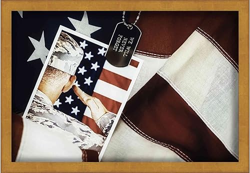 Miniatura 5 de Marco dorado de 12 x 16 pulgadas, marco de caja de sombras, tamaño interior de 12 x 16 x 1.5 pulgadas de profundidad, marco dorado está hecho para