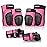 Forzueby Adult/Kids Knee Pads Elbow Pads Wrist Guards 6 in 1 Protective Gear Set for Inline Roller Skating Skateboarding Scooter BMX etc.