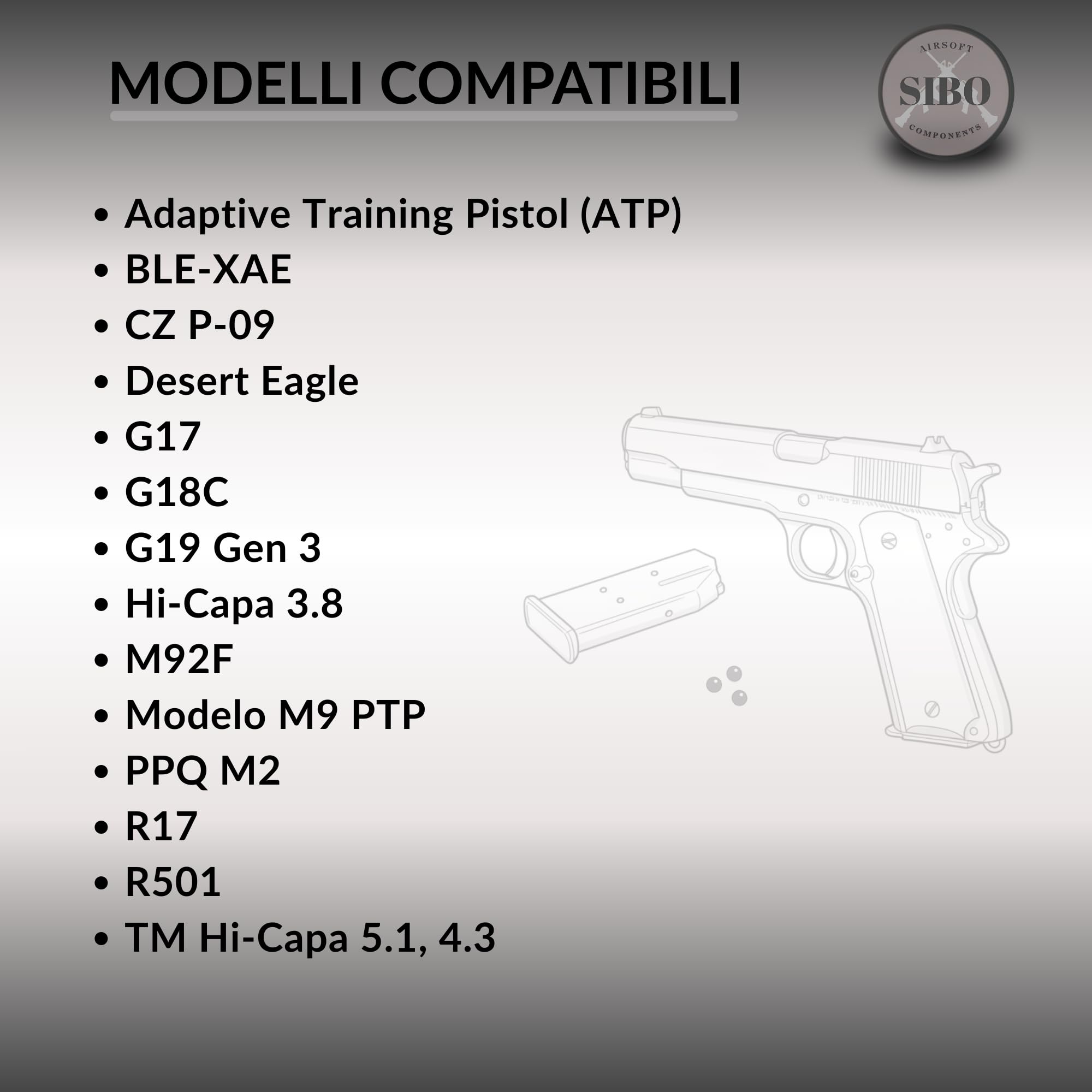 Sibo - Adattatore BB 6mm Caricatore Softair - Accessorio Speedloader per Pallini Bio 0,20 0,25 - Ricarica Rapida Replica Softair - Compatibile con Caricatori Airsoft