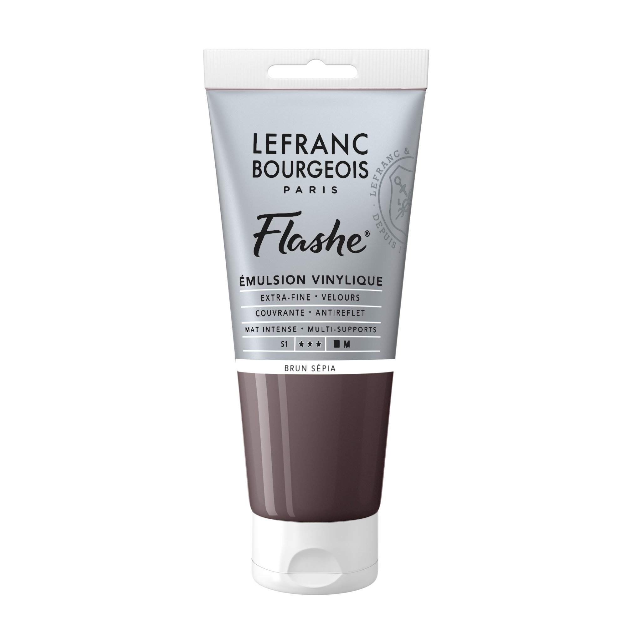 Lefranc & Bourgeois Flashe Vinyl Emulsion Paint 80ml Sepia Brown 107 Art Pain...