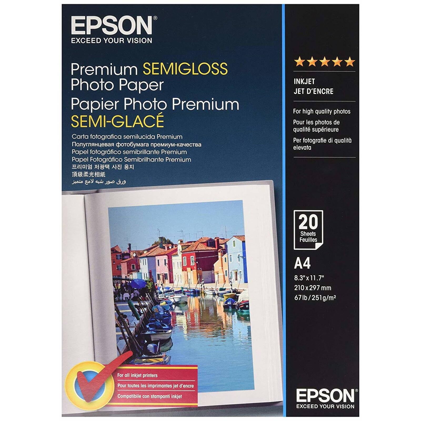 Epson Premium semi-Gloss Photo Paper