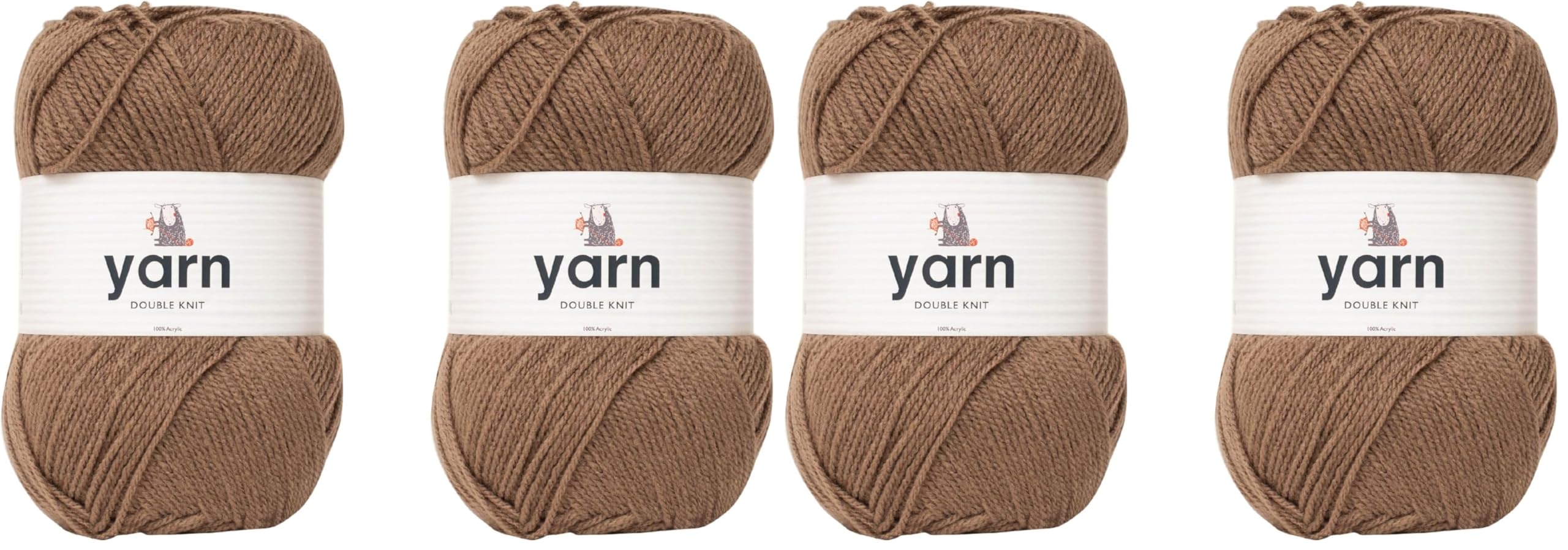 KORBOND DK Black Yarn - 100g Acrylic Wool - Lightweight, Hypoallergenic & Durable Double Knit Crochet Yarn Knitting Wool (290m Total) — view 59