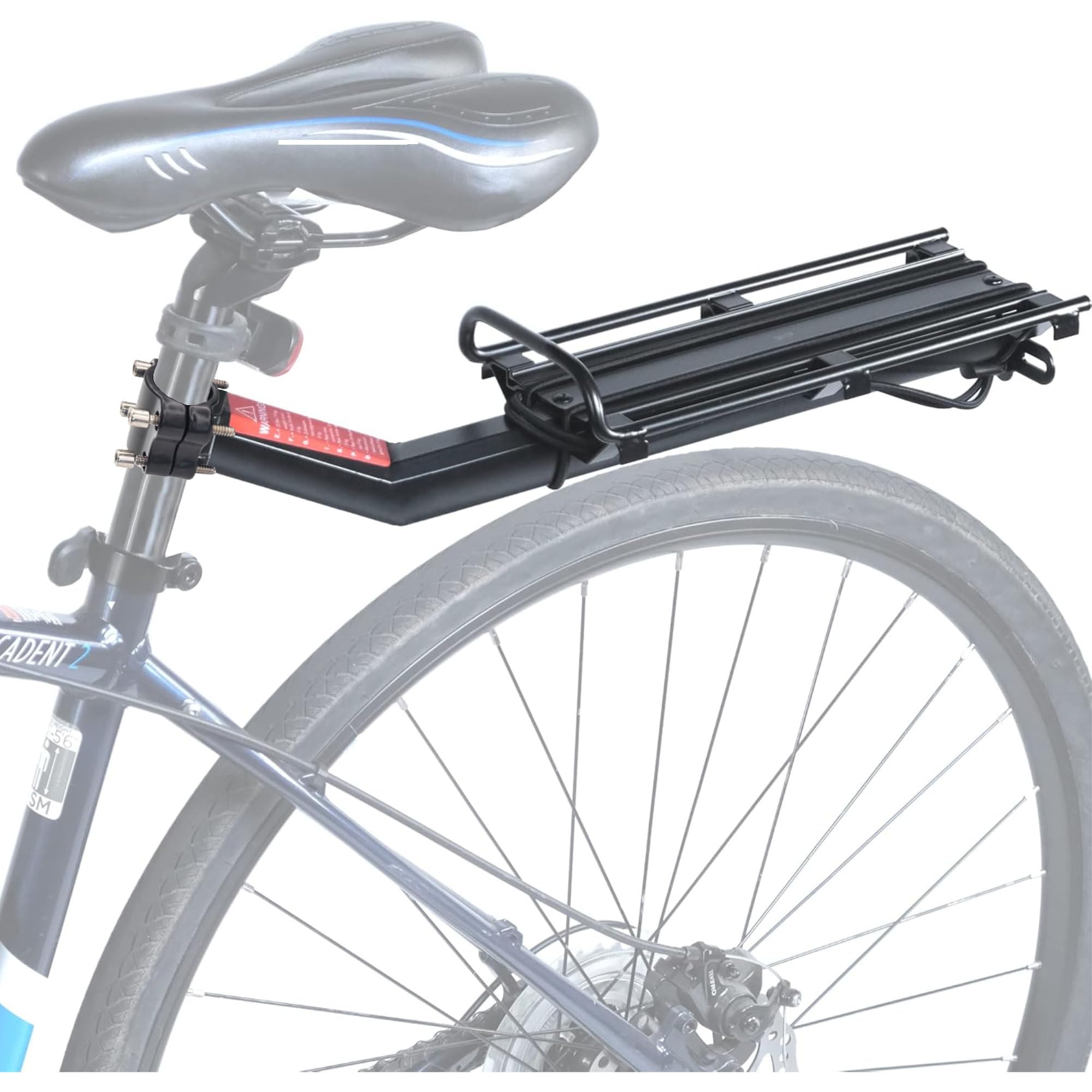 Commuter Bicycle Rear Rack Snapklik.com : Bike Commuter Carrier Rack w/Seatpost Quick Release Rear ...