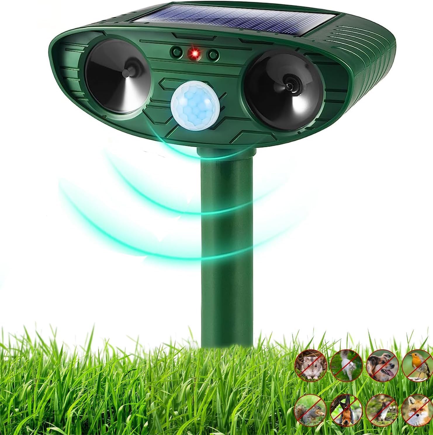 Joomouney Cat Repellent, Ultrasonic Cat Repellent, Garden Waterproof