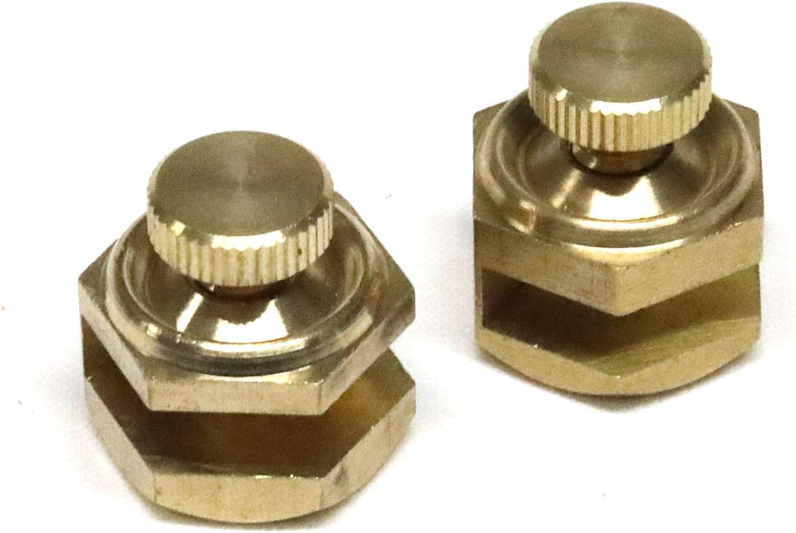 Pair of Brass Stair Gauges for Framing Carpenters Square