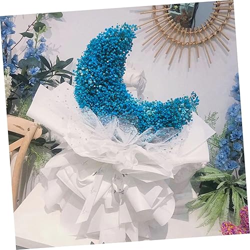 Miniatura 3 de IWOWHERO 2pcs Flor Barro Luna Forma Esponja Flor Ladrillo para Arreglo Floral Suministros