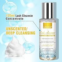 Vista 2 de 4.06 onzas líquidas de champú concentrado para extensiones de pestañas, limpiador de pestañas, concentrado de extensiones de pestañas, concentrado