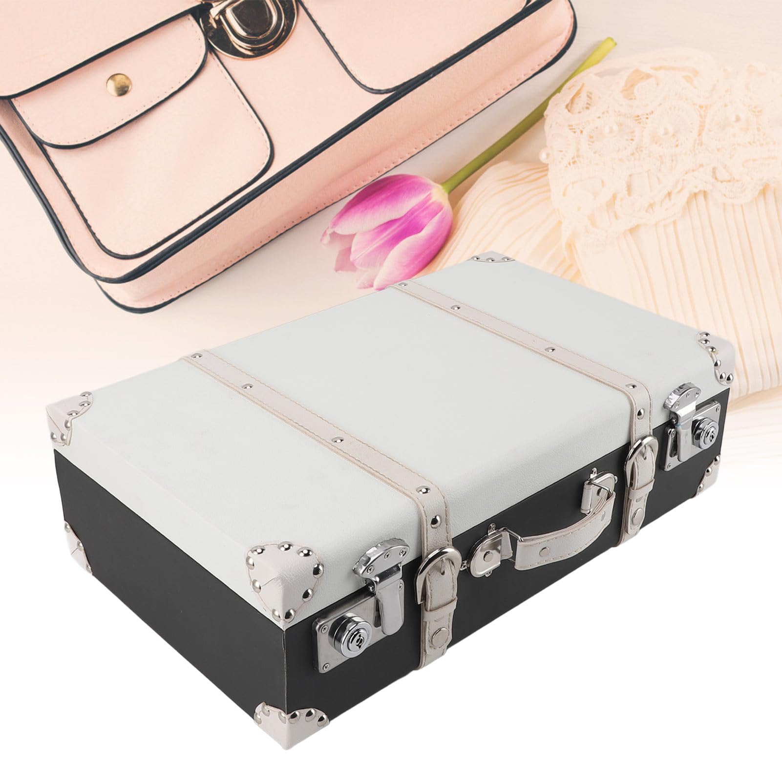 Valise Coque Rigide Bois Vintage Petit Bagage à Main - Noir - Antler - Occasion