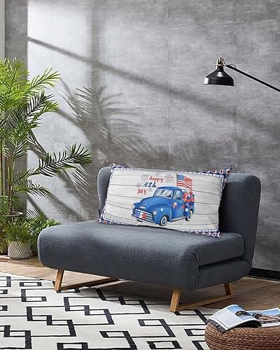 Miniatura 3 de Fundas de almohada bohemias de lunares azules tamaño King, fundas de almohada suaves de lujo decorativas para sofá sofá de cuerpo largo lumbar con