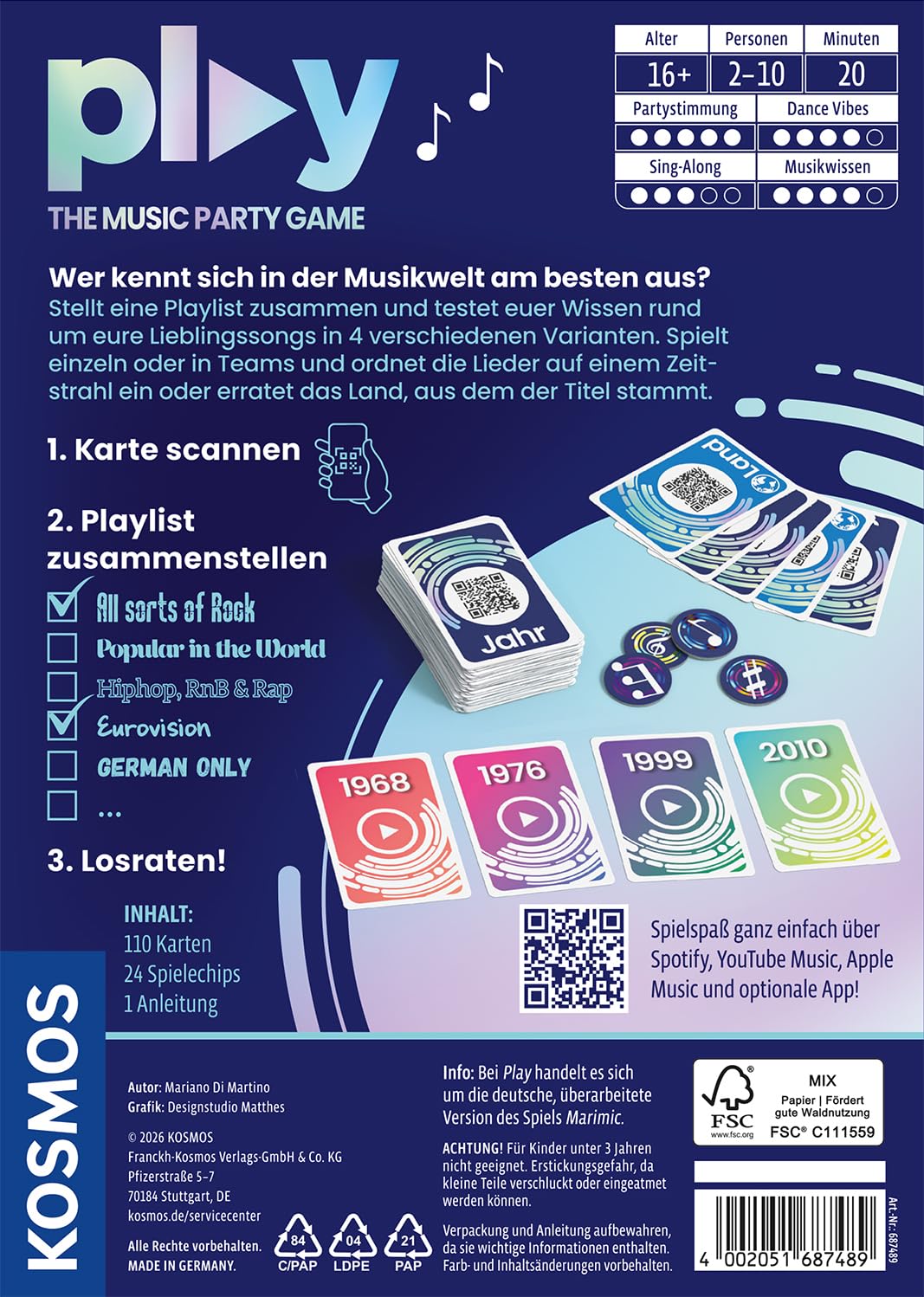 Play: The Music Party Game - Spiel