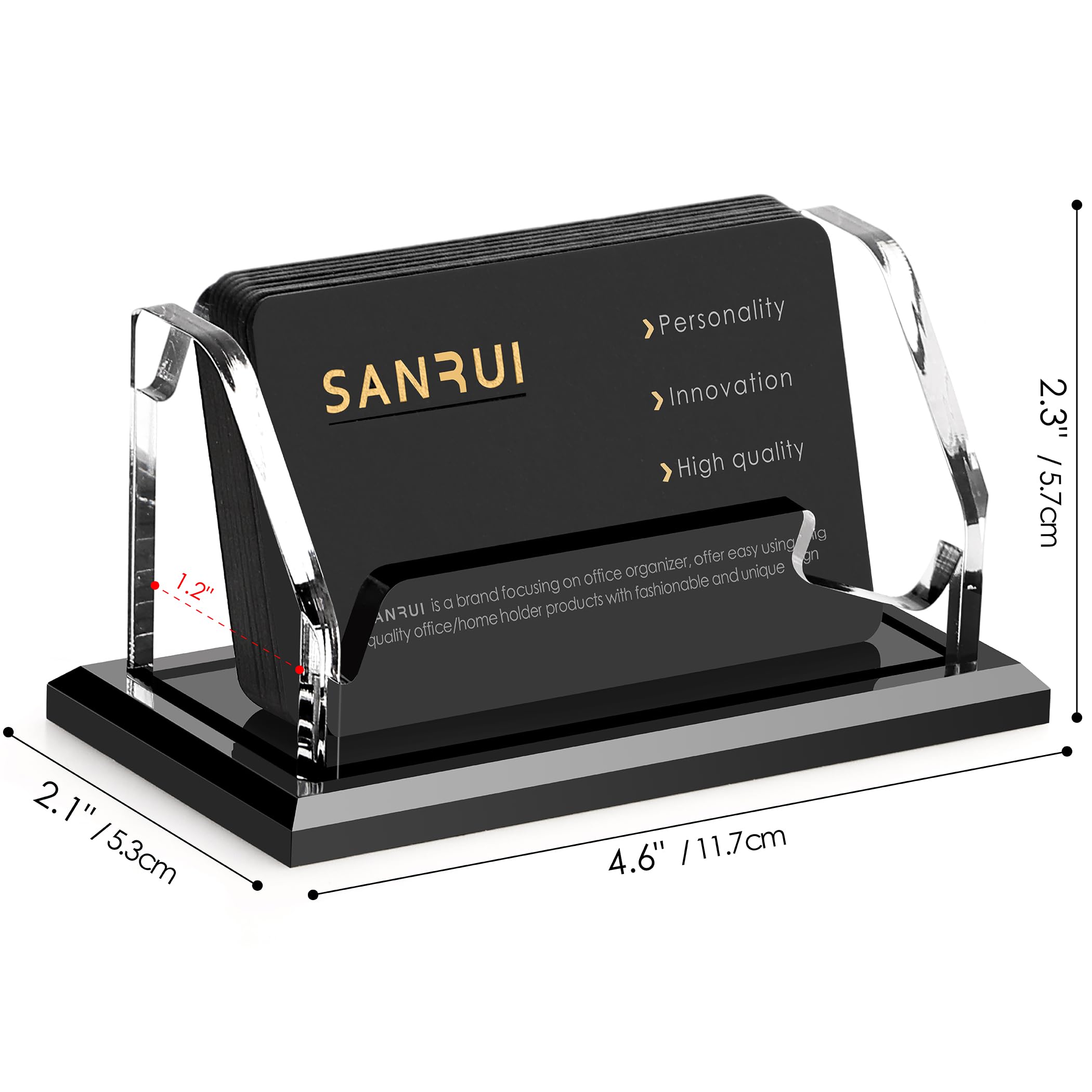 SANRUI Business Card Holder - 1 Slot Acrylic -2