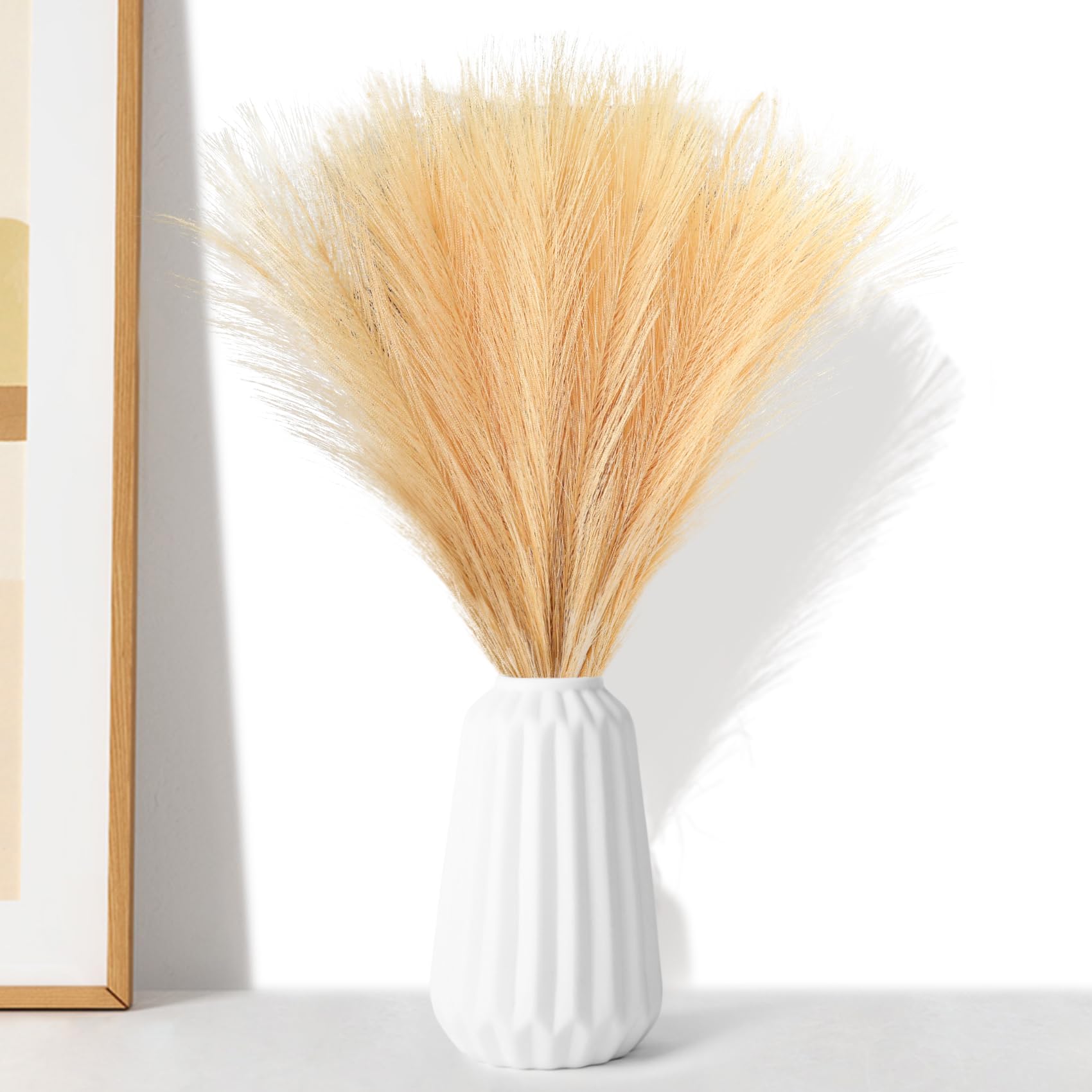 Amazon.co.jp: 人工的な葦の草、人工的な乾燥した葦の草の花瓶の注入口