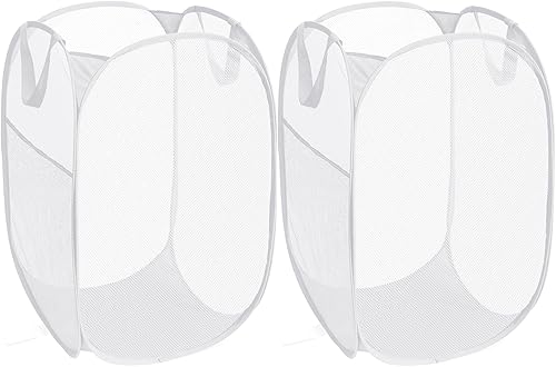 Miniatura 47 de Cestas plegables duraderas para lavandería, cesta desplegable resistente a desgarros para lavandería, cesta de ropa plegable con asas de transporte