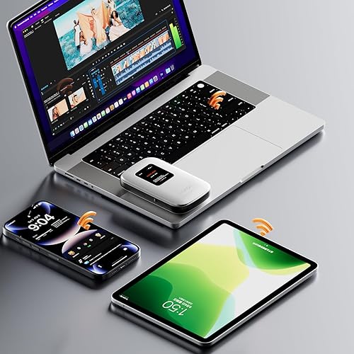 Miniatura 7 de Portable Mobile Hotspot–eSIM Global WiFi Hotspot,No SIM Card/Contract Needed, 16Devices,180+ Countries, Compact Wireless Router for International