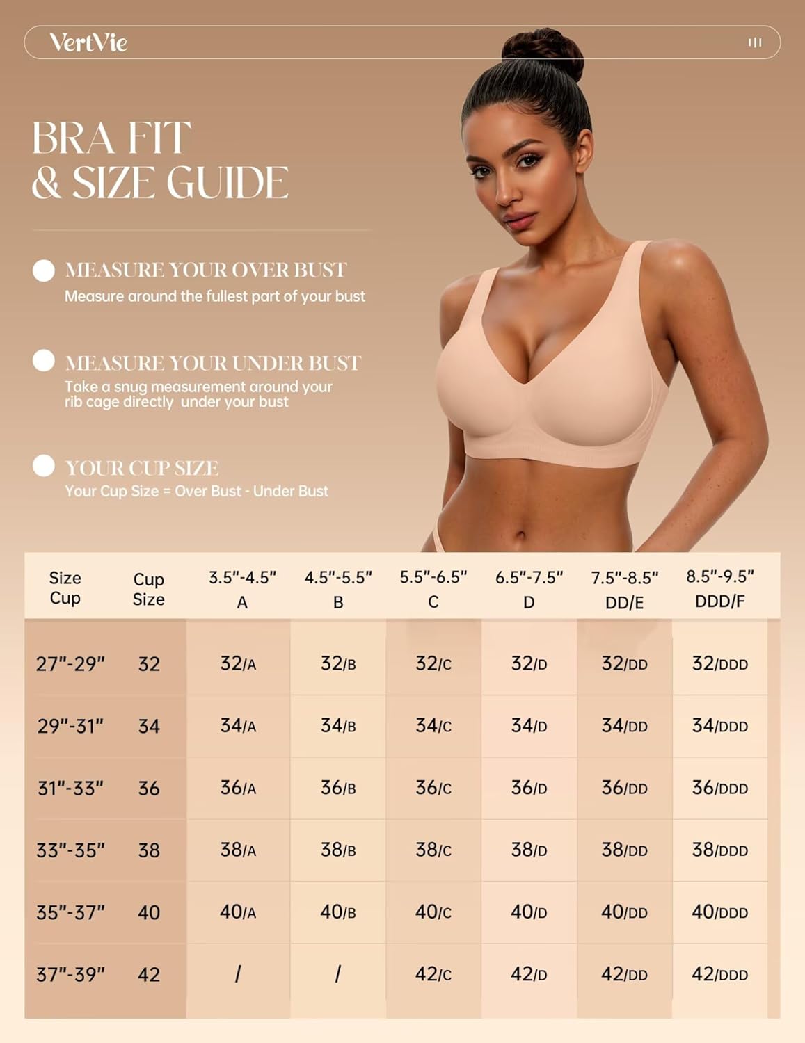 Vertvie 2026 Womens Wireless Jelly Bras Push Up Cup-Engineered Support Deep V Lift Bra Seamless No Underwire T-Shirt Bralette - Image 7
