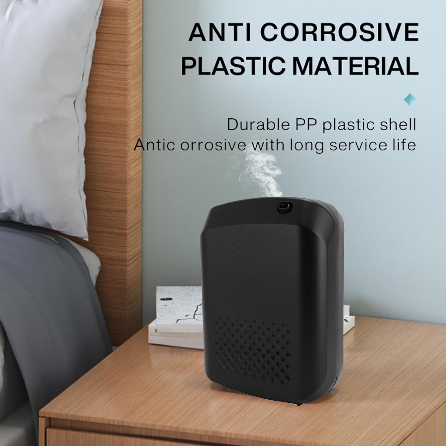 400ml Smart Aromatherapy Diffuser, Waterless Home Fragrance Diffuser Smart Scent Air Machine for Spas, Homes, Offices, Hotels (Black)